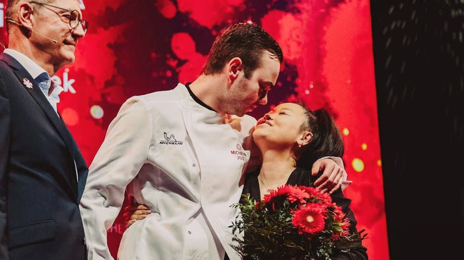 Cas en Kelly Pikaar-Pikaar-Michelinuitreiking