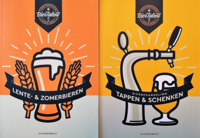 Fraai vormgegeven lesboekjes BierTalent