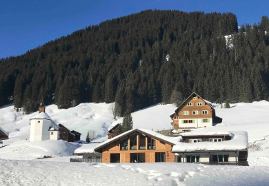 buitekant exterieur Kleinwalsertal Lodge Baad