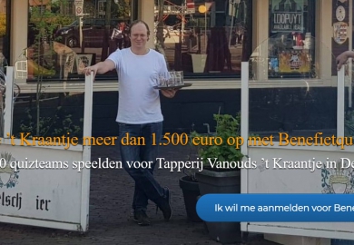 Tapperij 't Kraantje ontving 1500 euro dankzij de benefietquiz