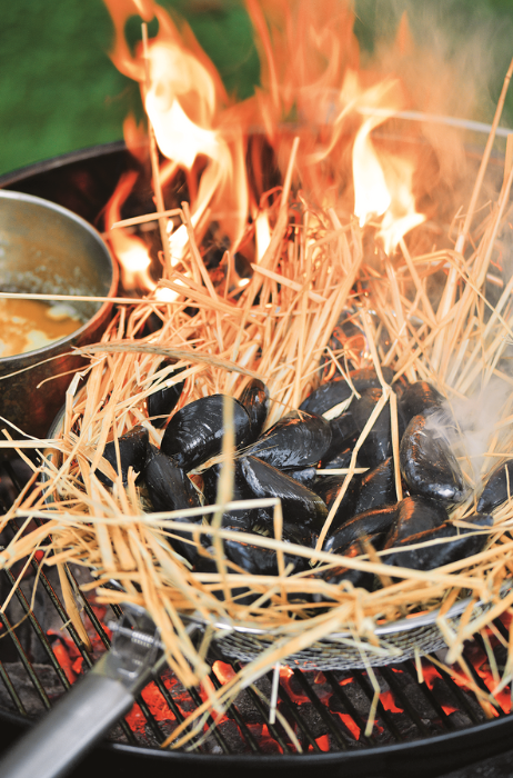 Barbecue-experimenteren-met-rook-hooimosselen