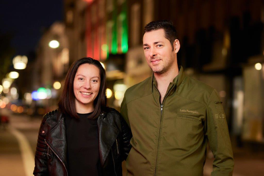 Bibi Kuyp en chef Takis Panagakis van restaurant Elea (Rijswijk).