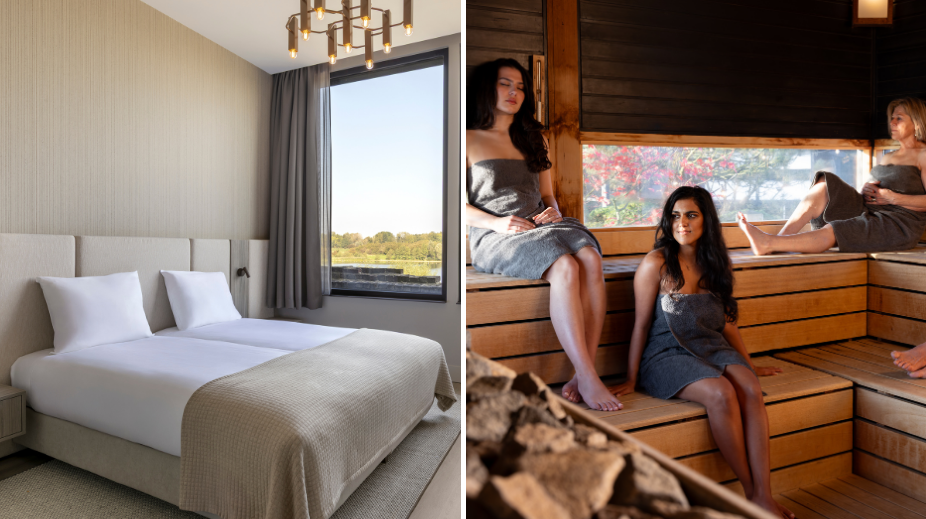 Hotelkamer en sauna