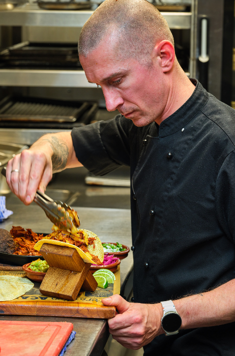 El Popo LA Streetfood bereiding