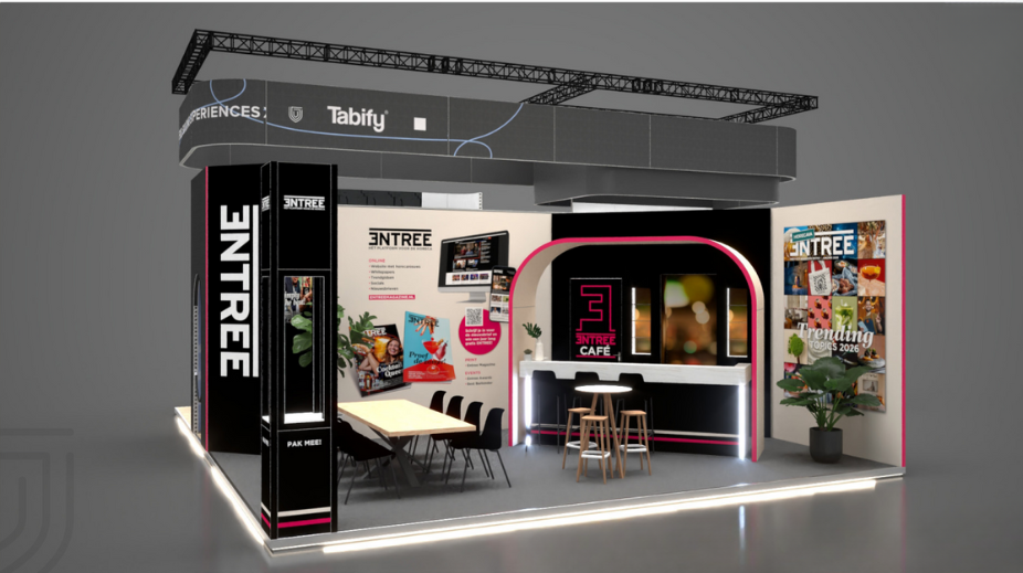 Stand van Entree Magazine gemaakt door Verel