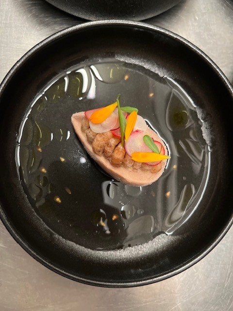 Foie gras met garnalen van Jonnie Boer