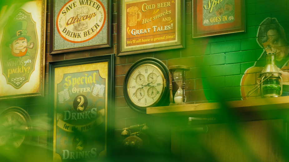 Interieur van Ierse pub