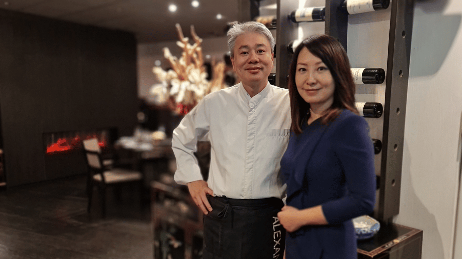 POrtret_Zhang en Anja Hu van restaurant Alexander
