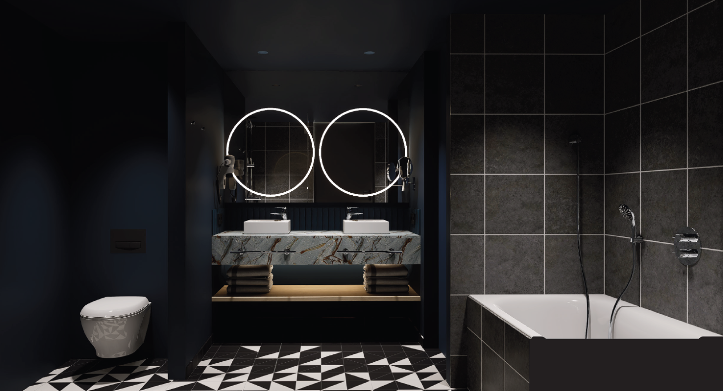 TRIBE Den Haag - Suite badkamer