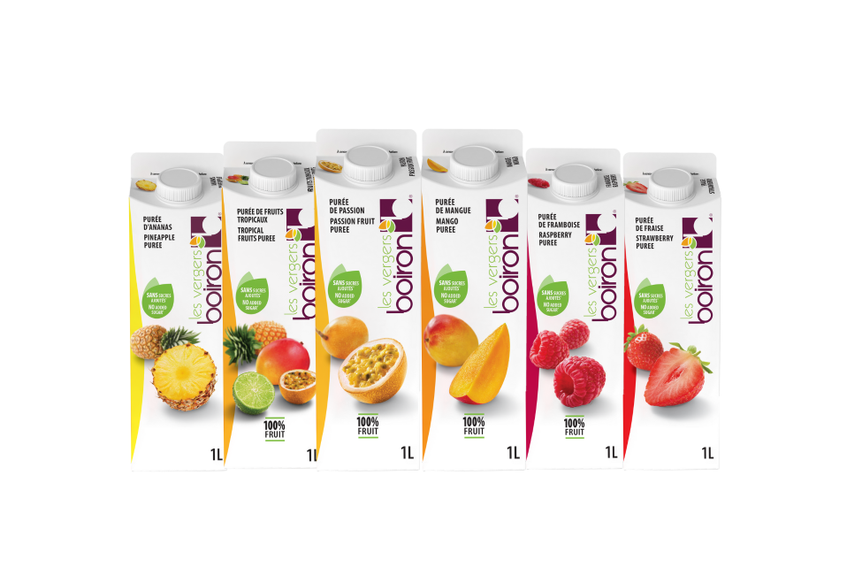 Vruchtenpurees van Les vergers Boiron