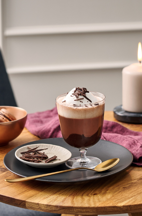 Chocoladedrank met pruimenjam
