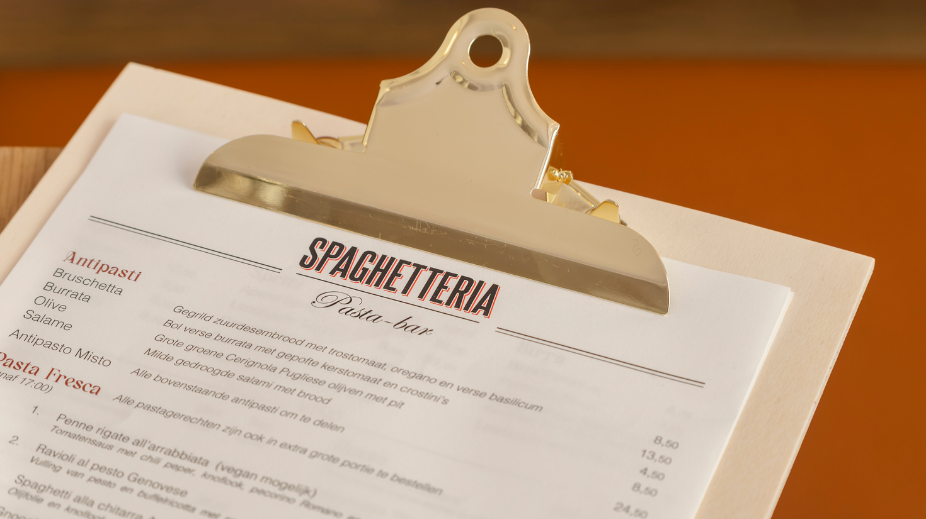 Spaghetteria in Hilversum - menu