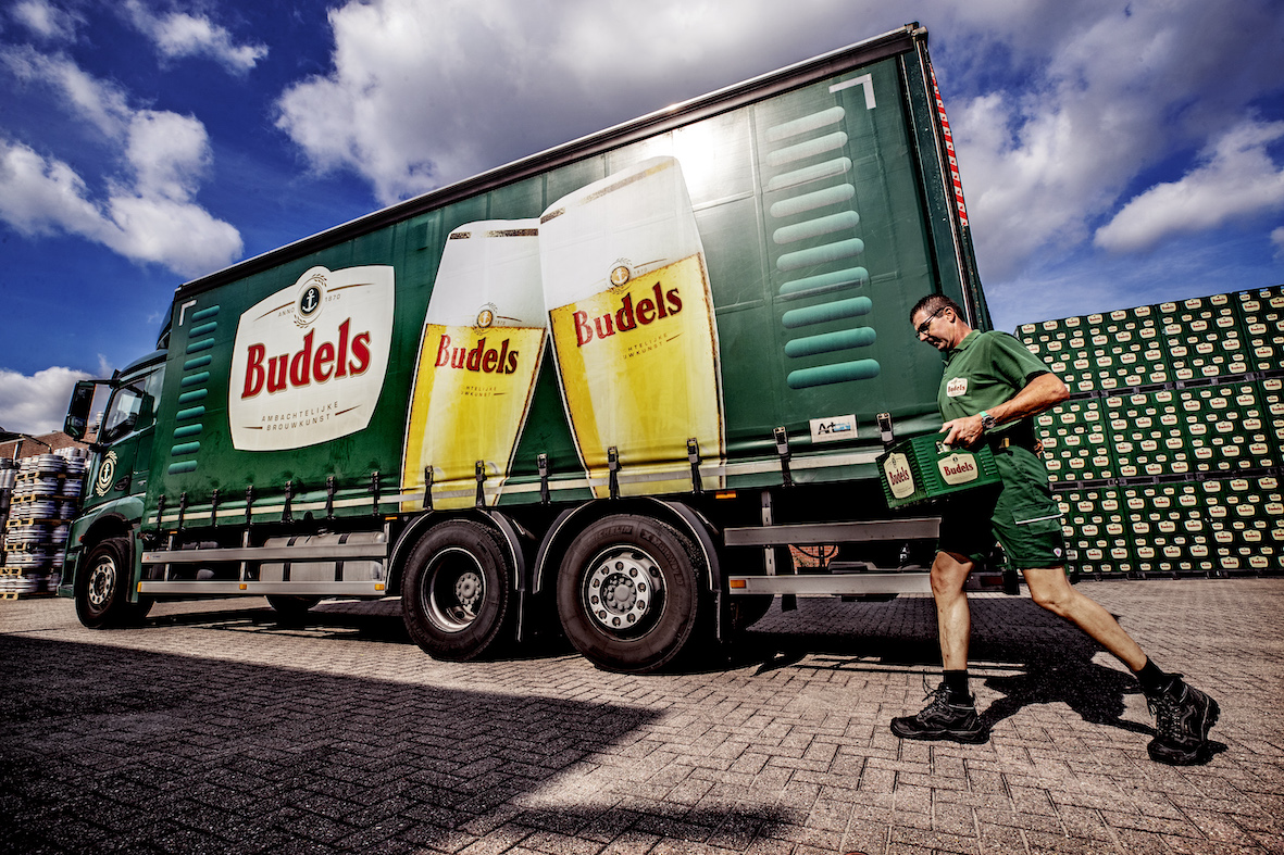 stadslogistiek - Budelsbier vrachtwagen 